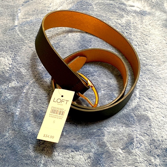 LOFT Accessories - NWT loft synthetic leather belt size small color black originally $ 35